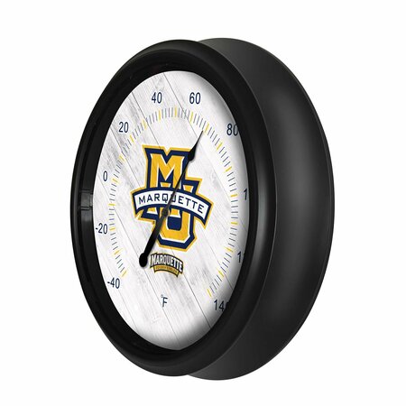 Holland Bar Stool Co Marquette University Indoor/Outdoor LED Thermometer ODThrm14BK-08Mrqtte